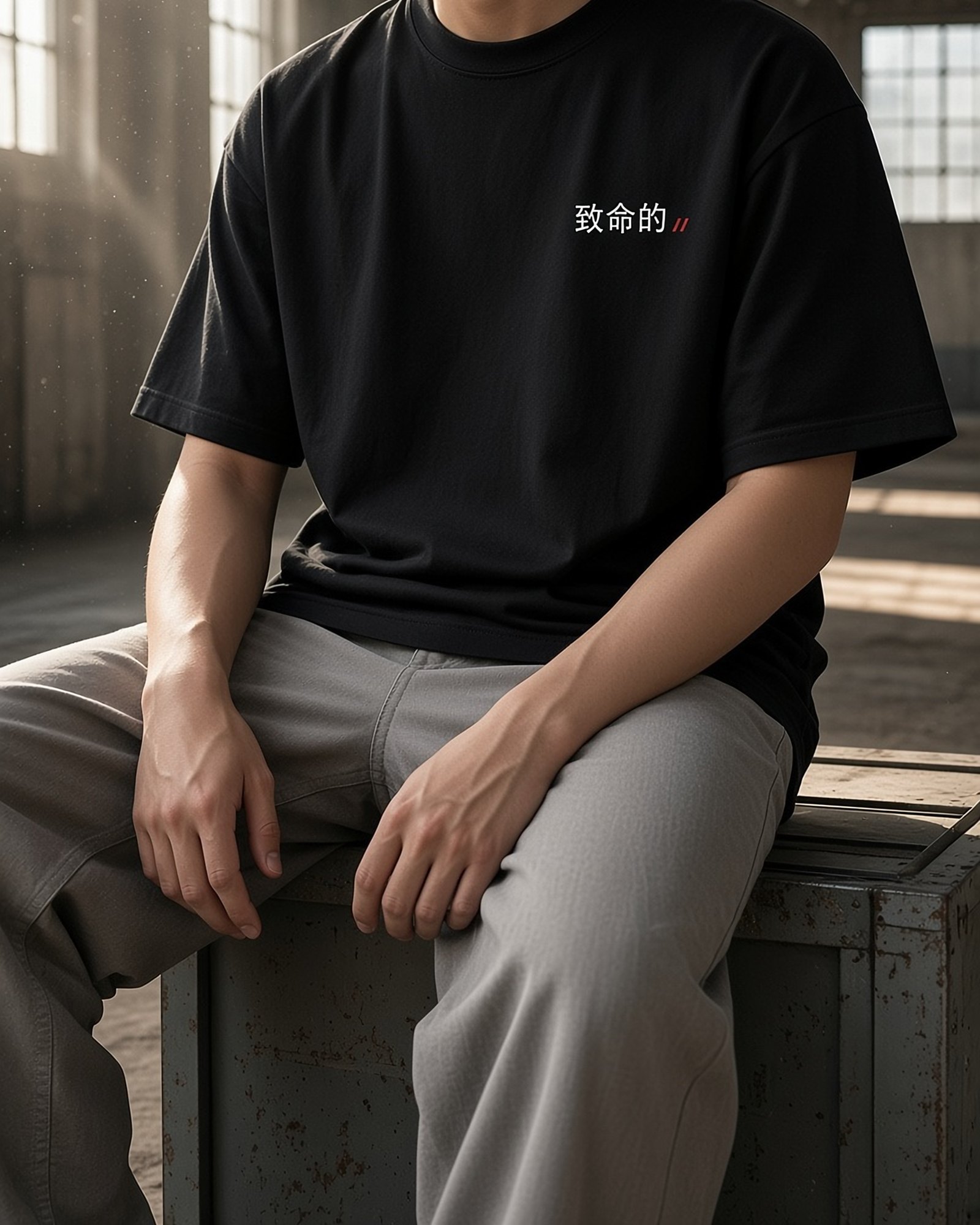 CTRL//Z CHIMEITEKI Tee, tee, Terminal Black, front view — product image, actual product may vary