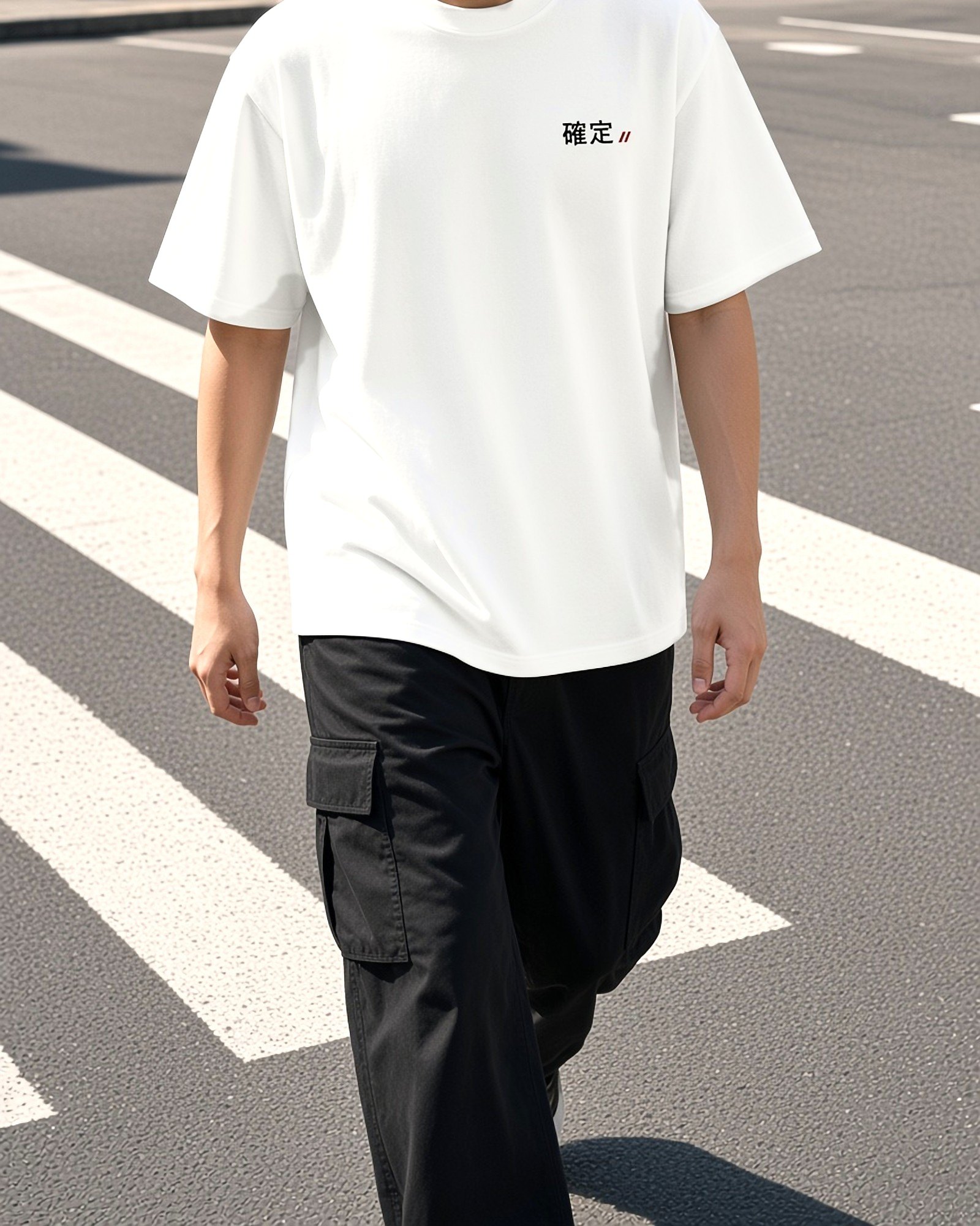 CTRL//Z KAKUTEI Tee, tee, Cursor White, front view — product image, actual product may vary