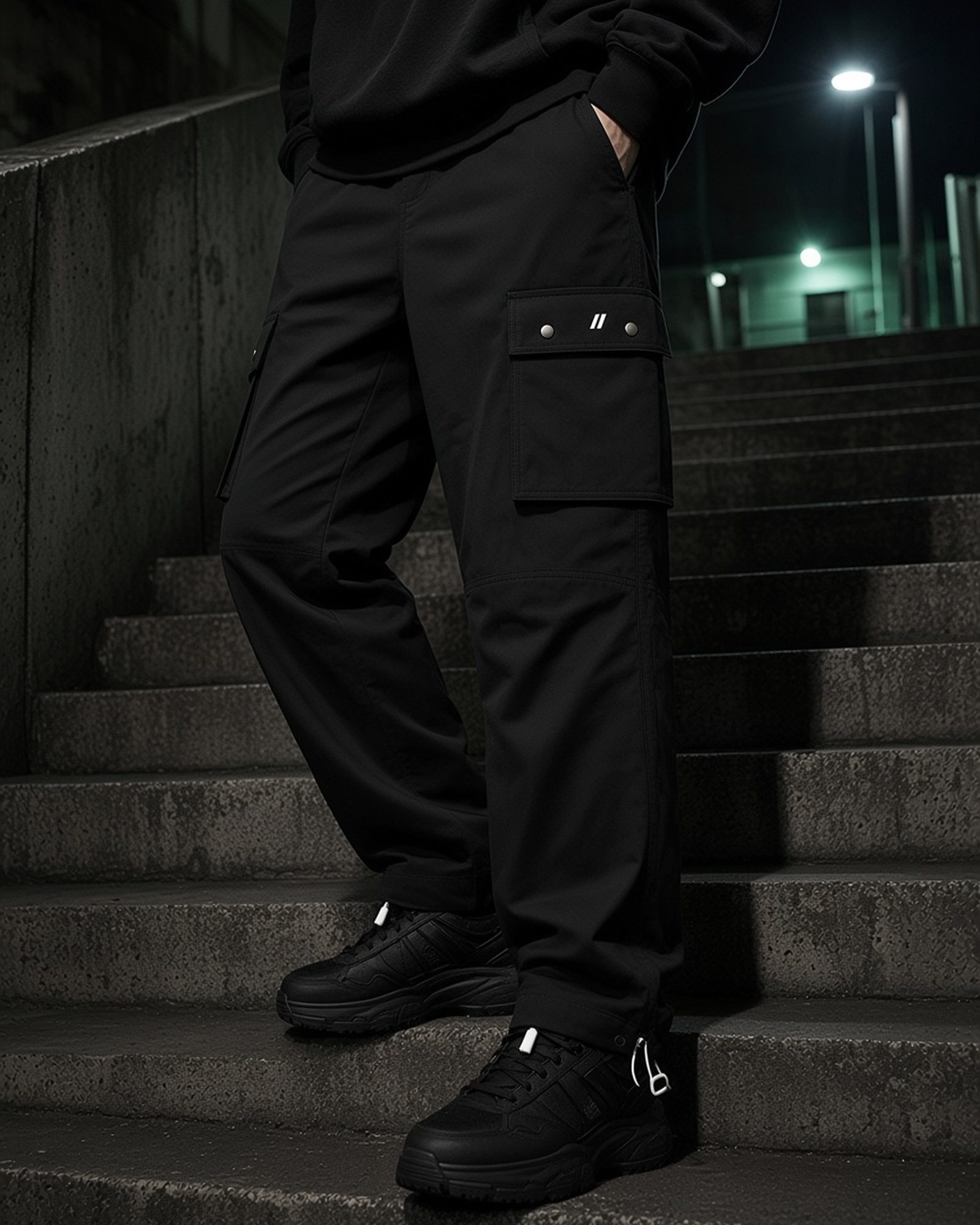 CTRL//Z NULL Cargo Pants, cargo pants, Terminal Black, campaign view — product image, actual product may vary