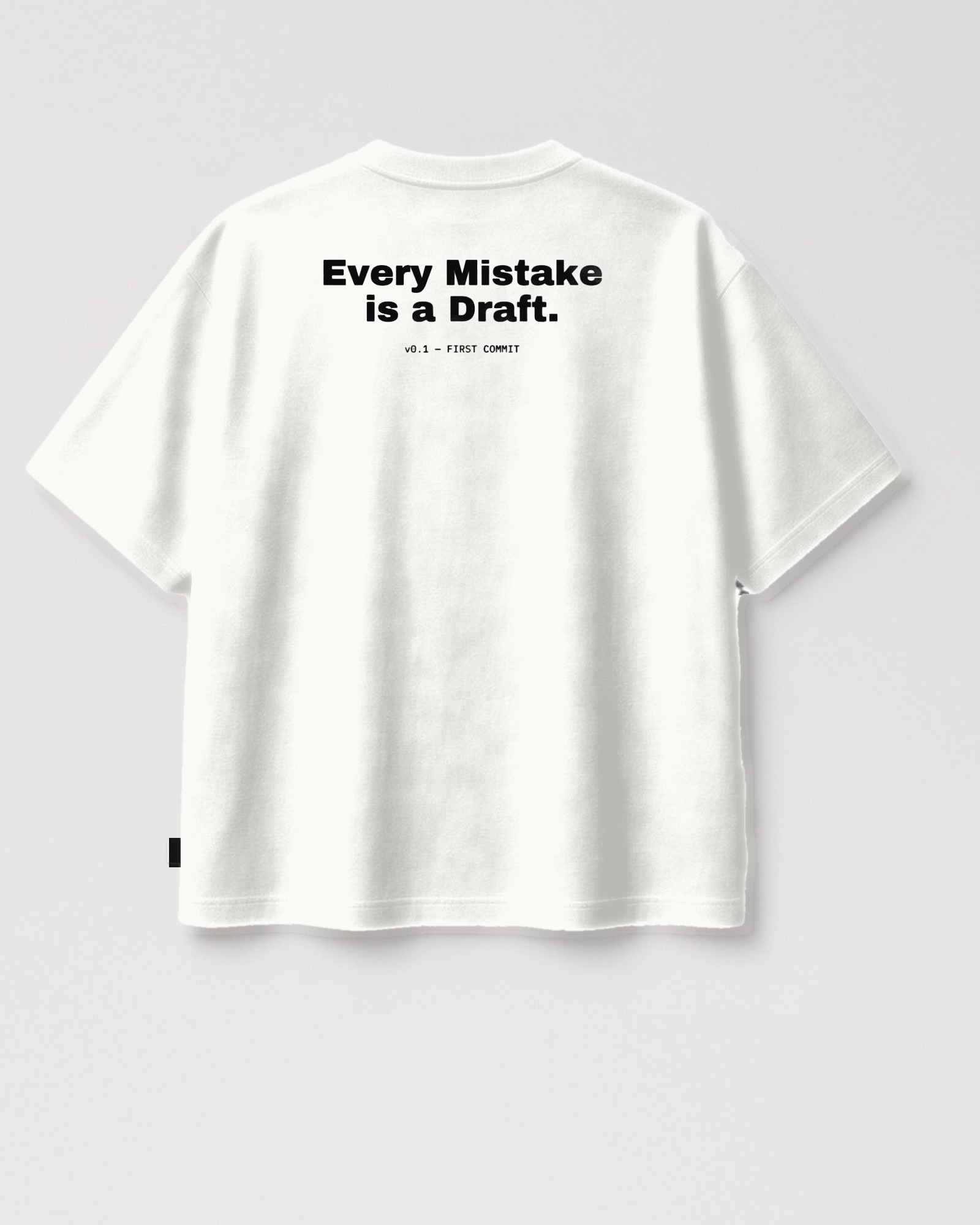CTRL//Z REDO Tee, tee, Cursor White, back view — product image, actual product may vary
